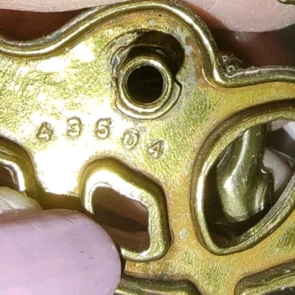 Vintage Brass Chippendale Bail Drawer Pull Flat Keeler (12) art nouveau W/Screws - Picture 10 of 11